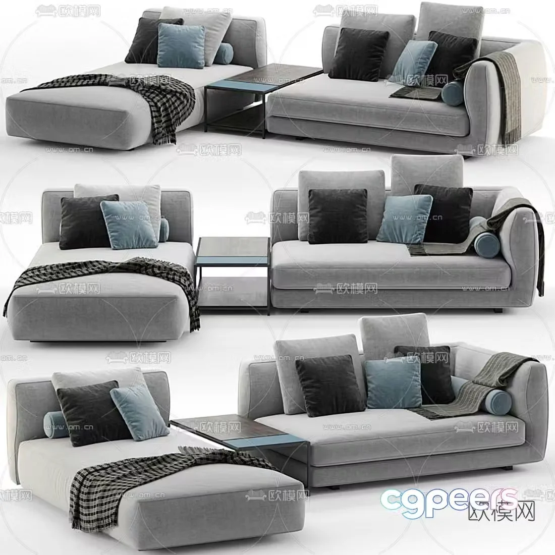 FLEXFORM corner sofa 3d model