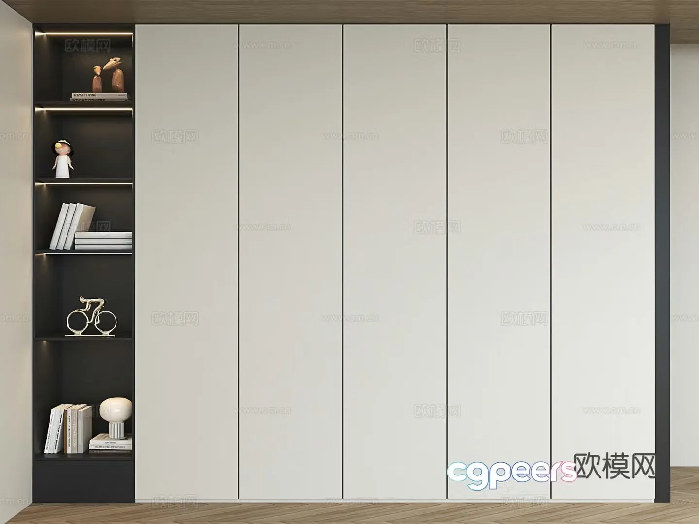 Modern wardrobe Simple wardrobe Master bedroom wardrobe Bedroom wardrobe 3d model