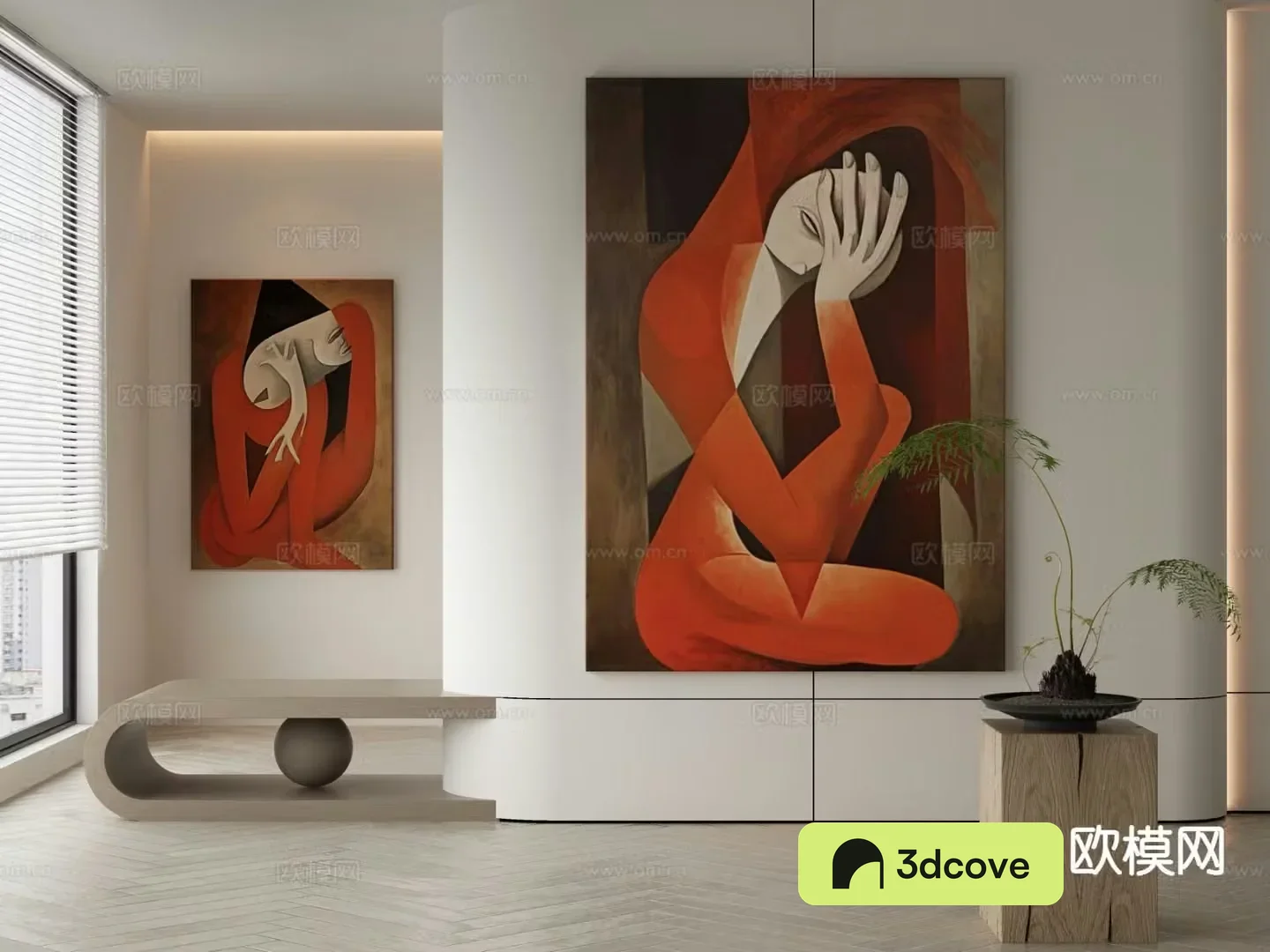 Modern abstract painting decorative painting