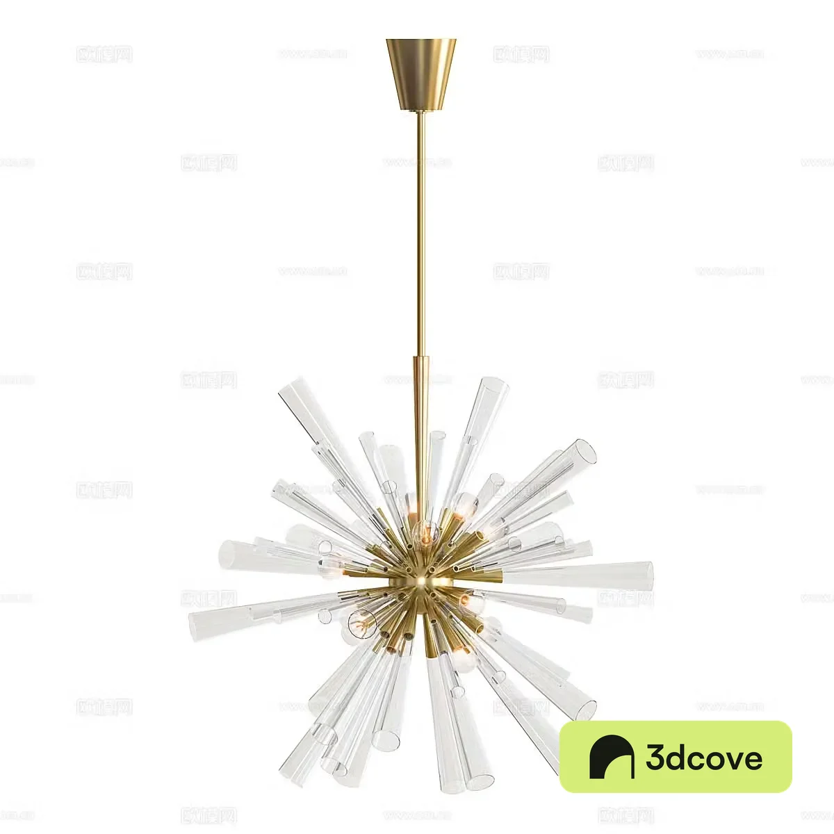 Modern fireworks chandelier