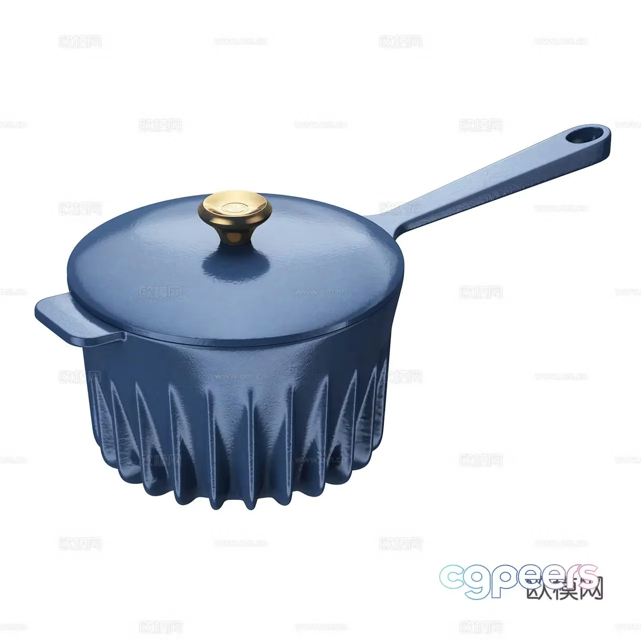 Fireup Nordic pot Frying pan Enamel pot 3d model