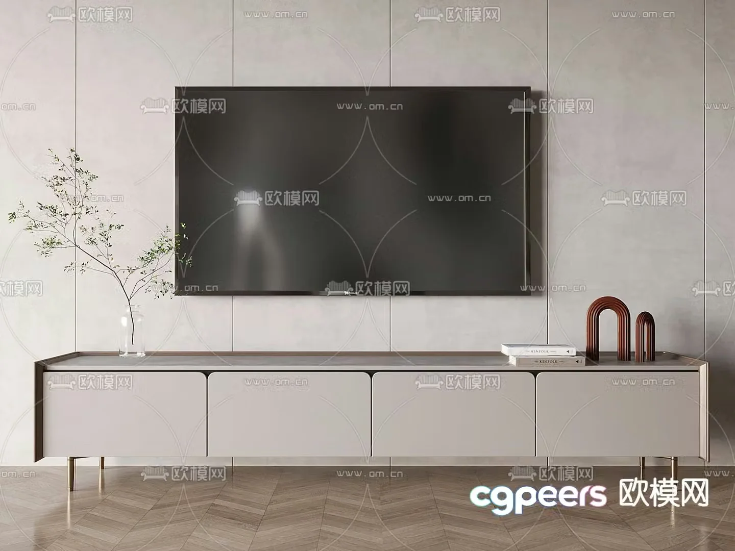 Modern TV cabinet 3d model