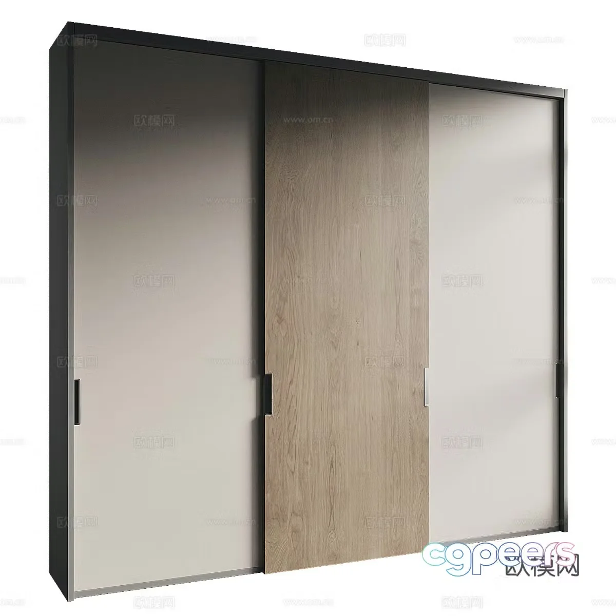 Modern wardrobe 3d model