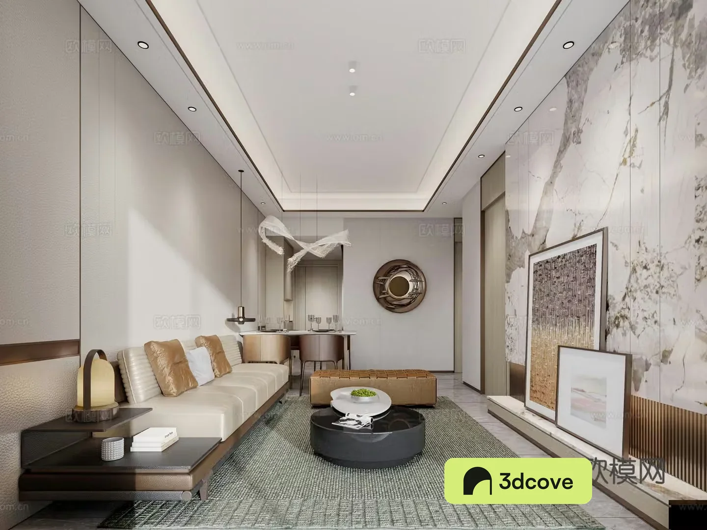 Small living and dining room