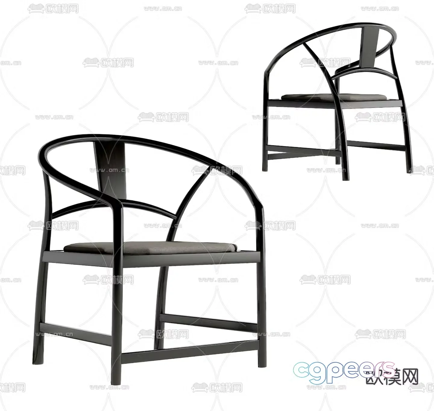 New Chinese style chair 3d model