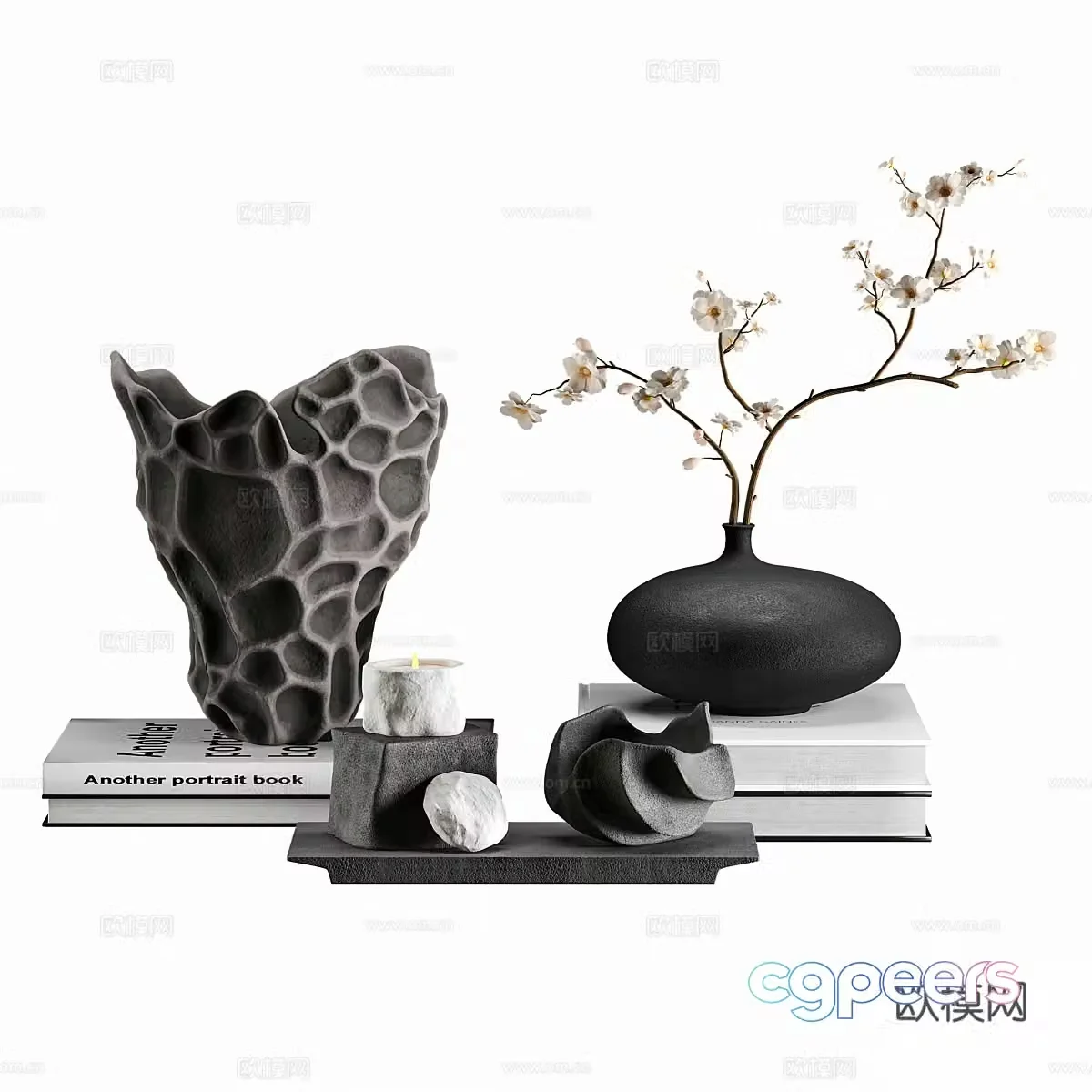 New Chinese jewelry ornament combination 3D model