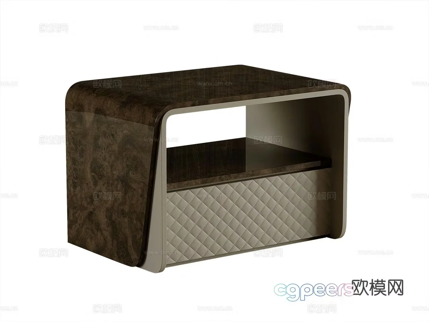 Italian bedside table 3d model