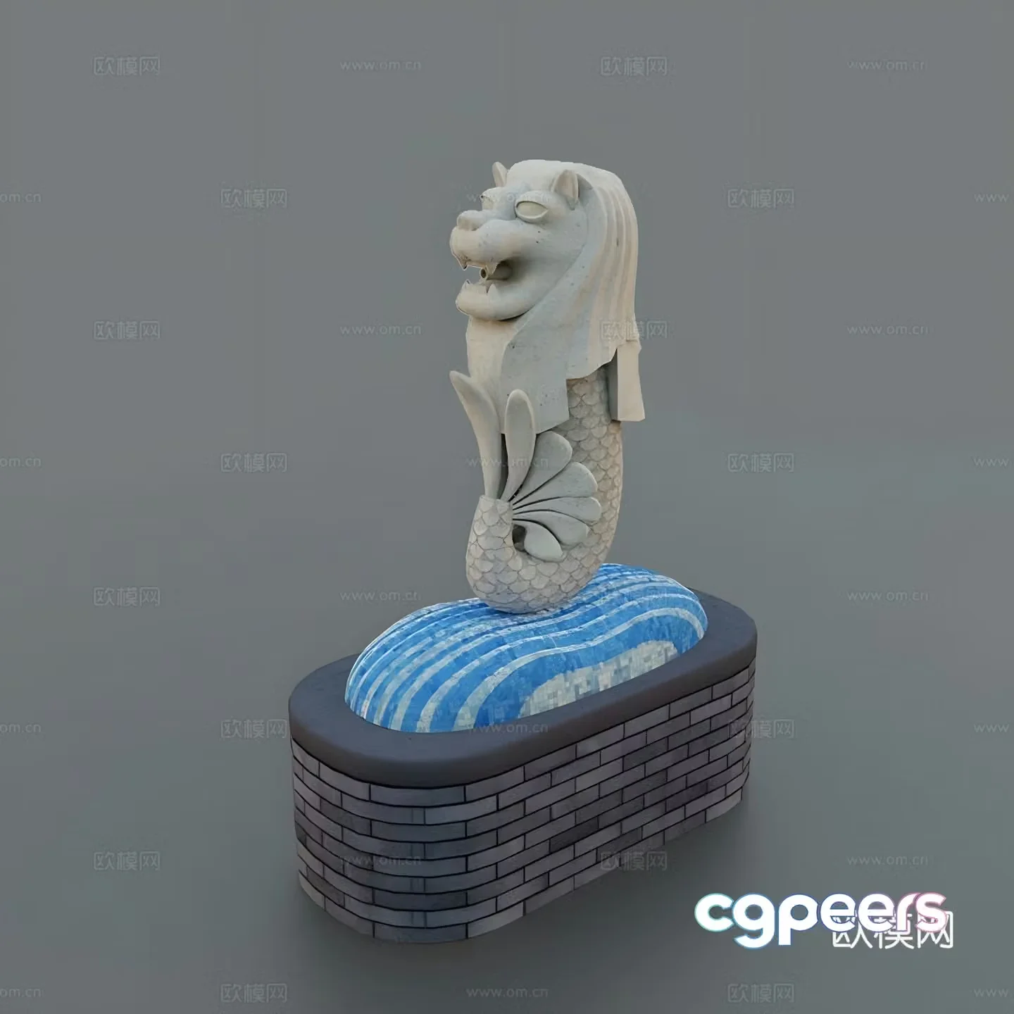 Lion Statue 3d Model