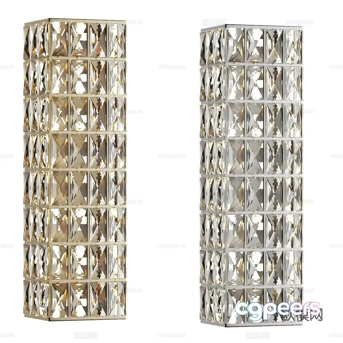 Glass wall light 3d model