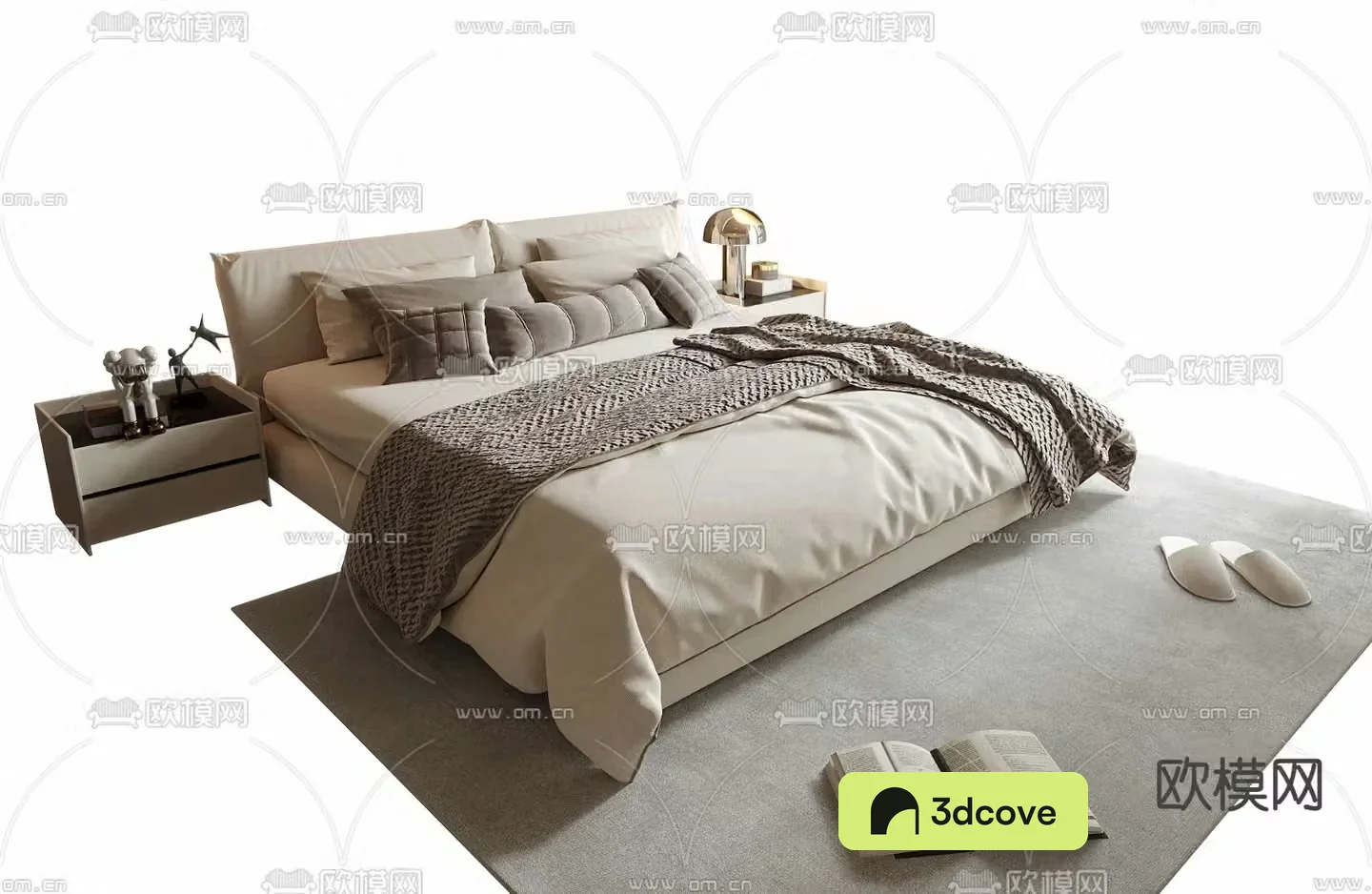 Modern double bed