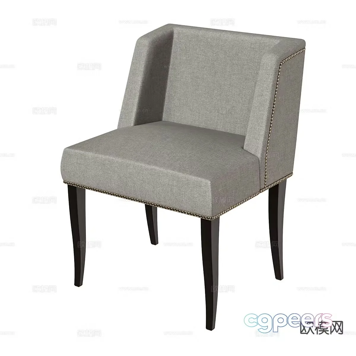 Modern chair dining chair 3d model
