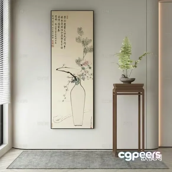 A Chinese Painting 3D Model – 8979 – VRAY Render