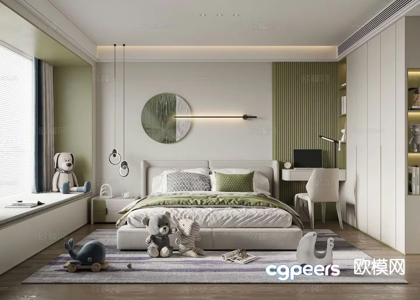 Modern children’s room boy’s room kid’s room 3d model