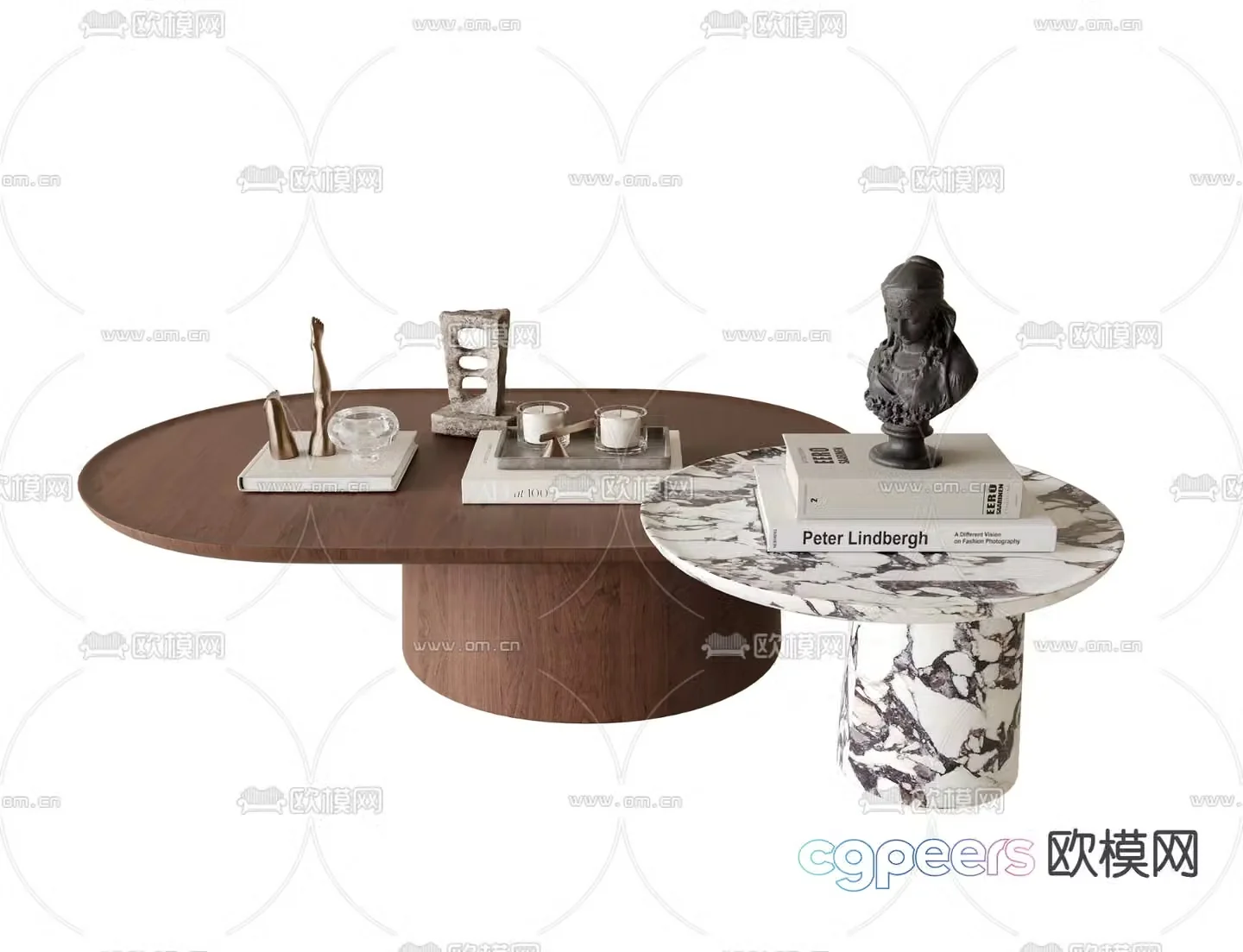 Medieval style coffee table 3D model
