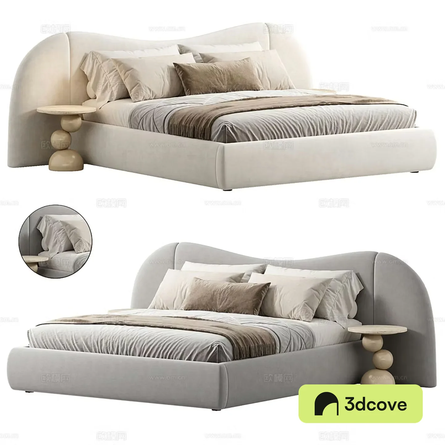 Modern double bed