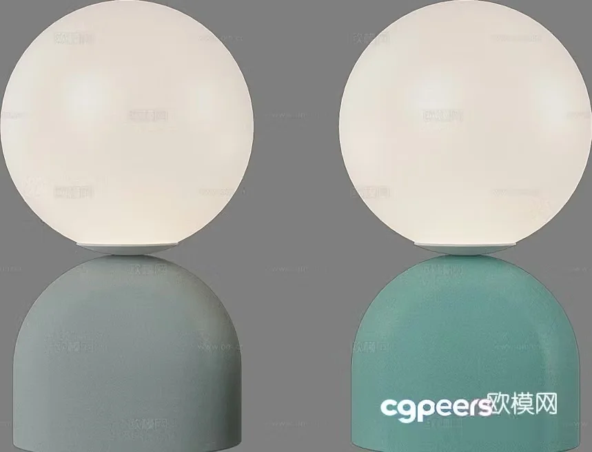 Simple desk lamp round desk lamp 3d model
