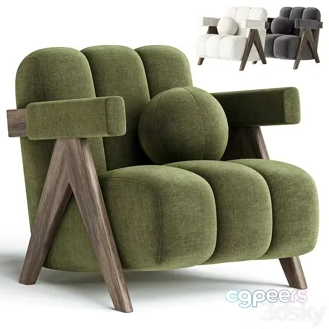 3ds Max Free – KARMAN Armchair by ARTIPIECES