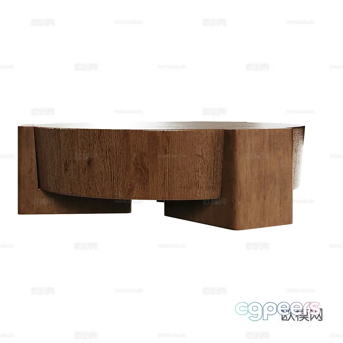 Nordic coffee table special shaped coffee table 3d model
