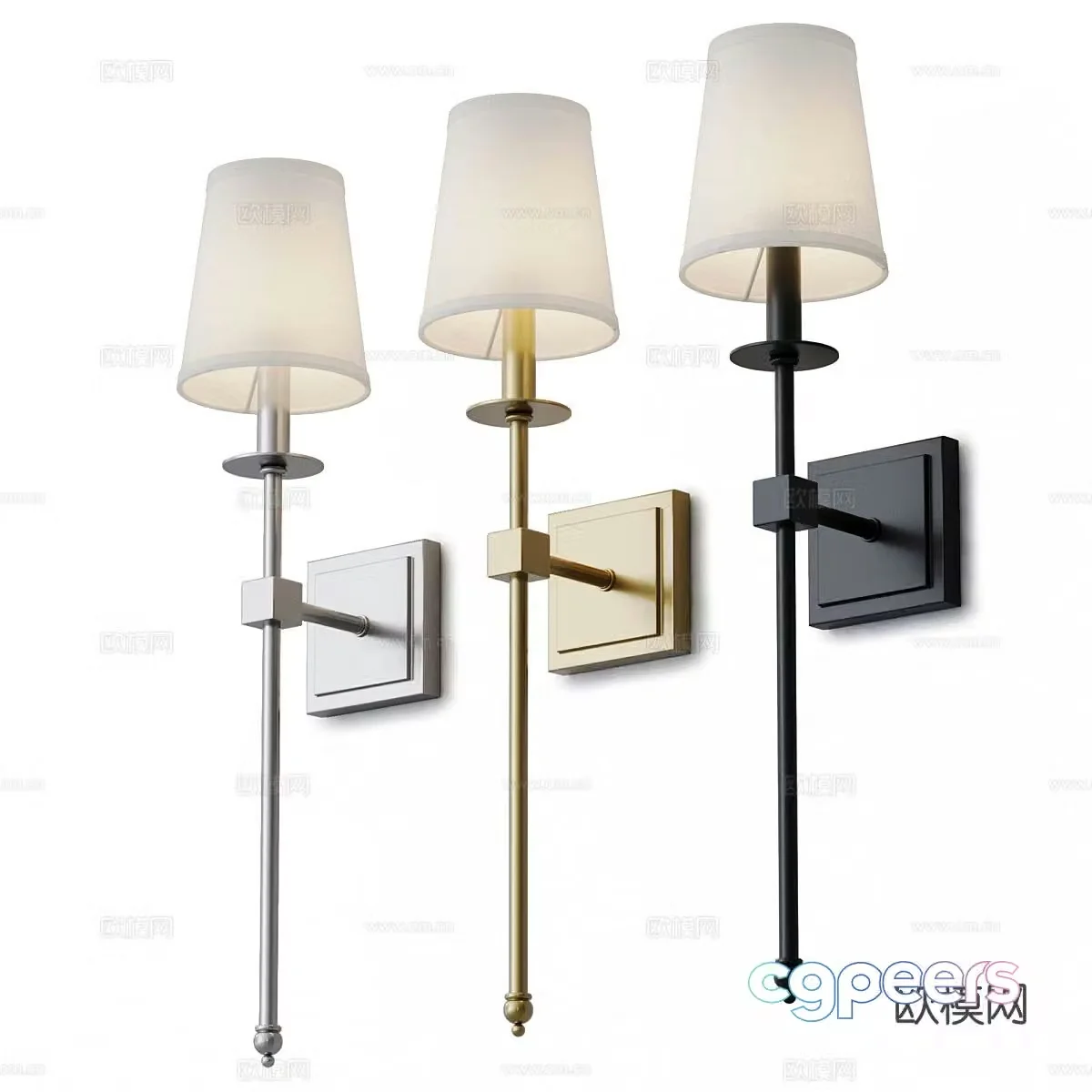 Minimalist wall lamp bedside wall lamp 3d model
