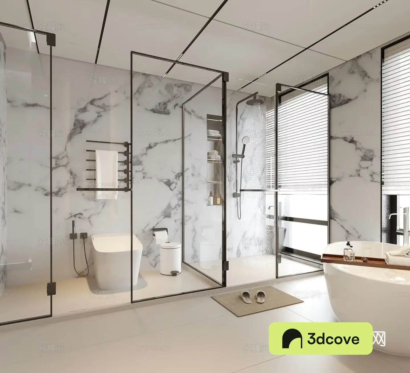 Modern bathroom Hotel bathroom