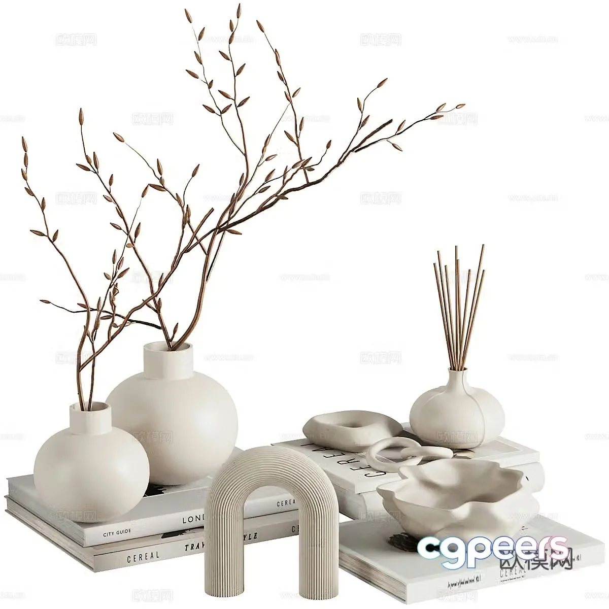 New Chinese jewelry ornament combination 3D model