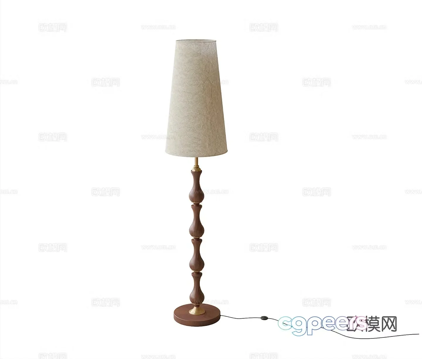 French floor lamp 3d model