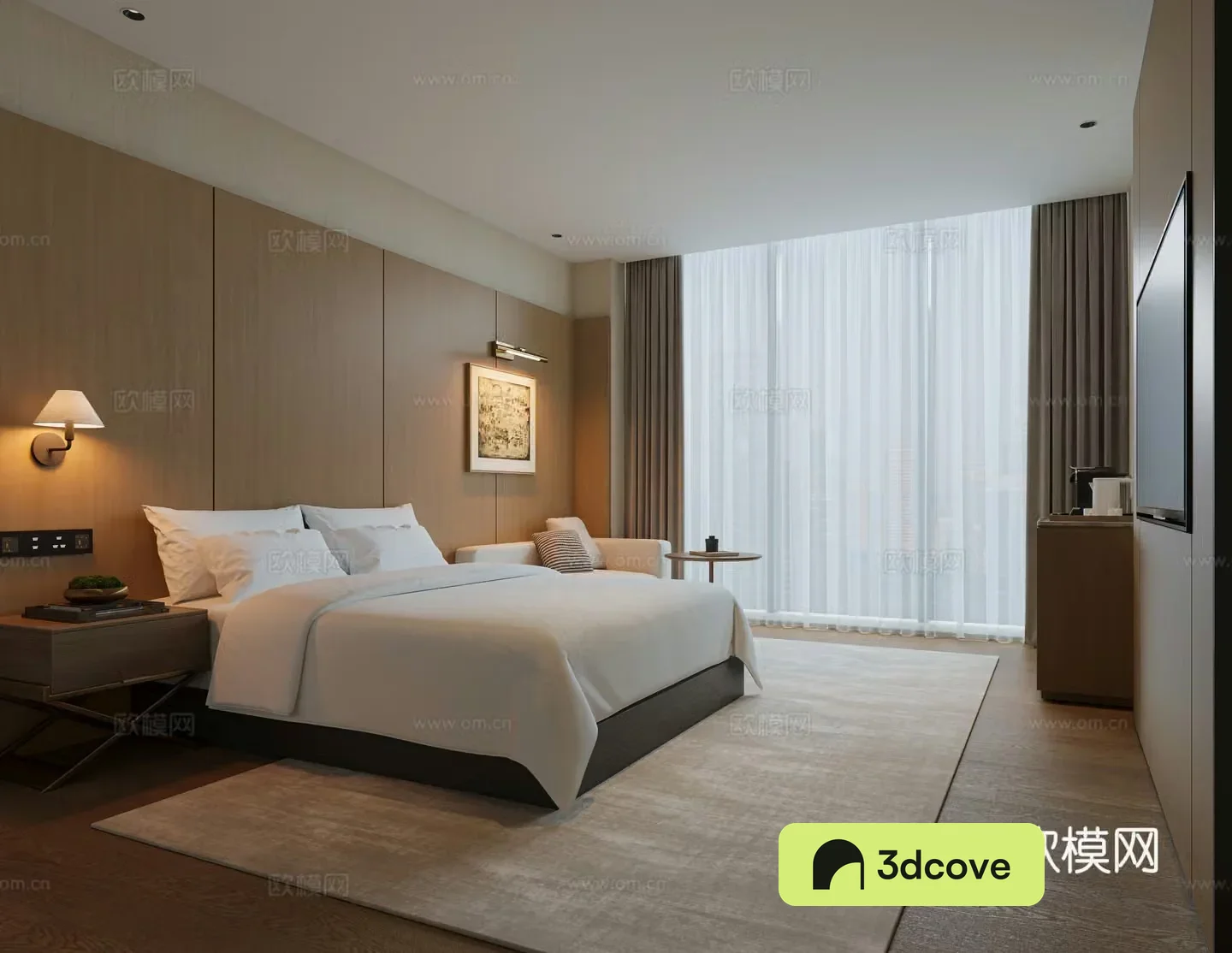Modern hotel room queen room