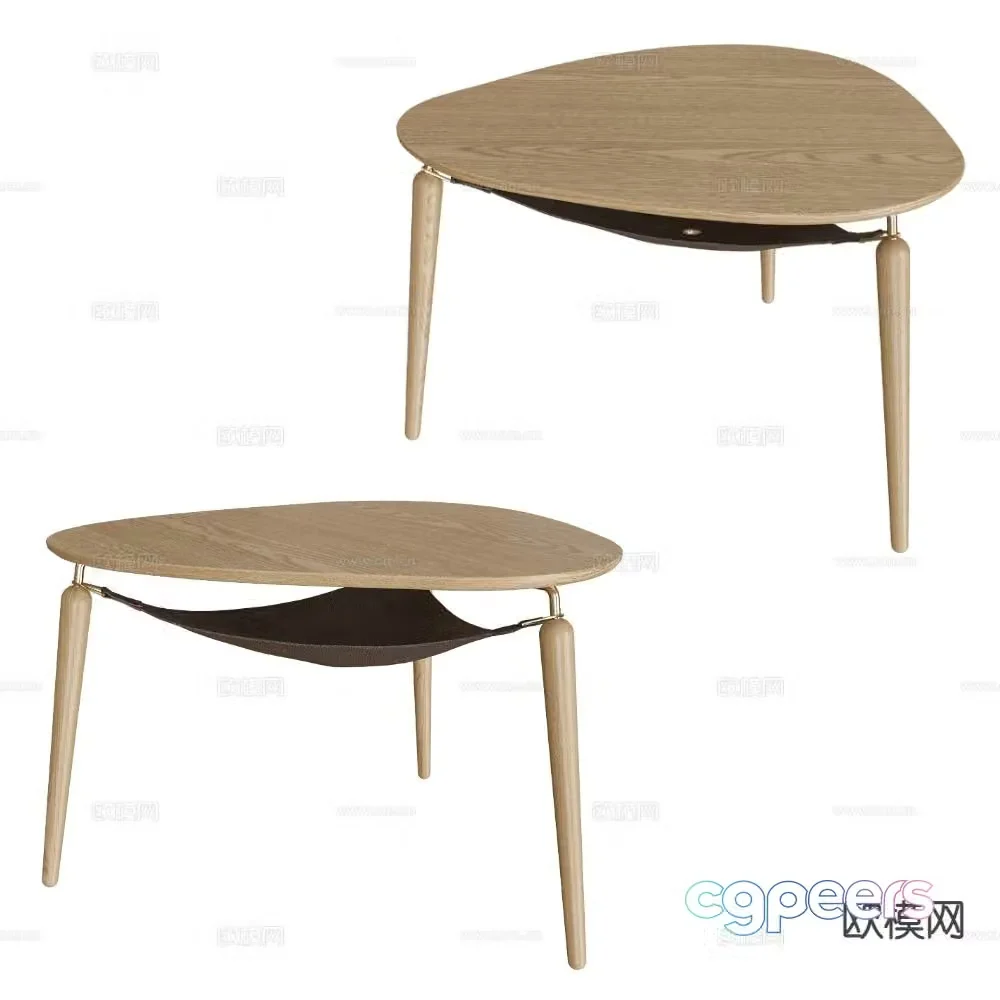 UMAGE log coffee table 3d model