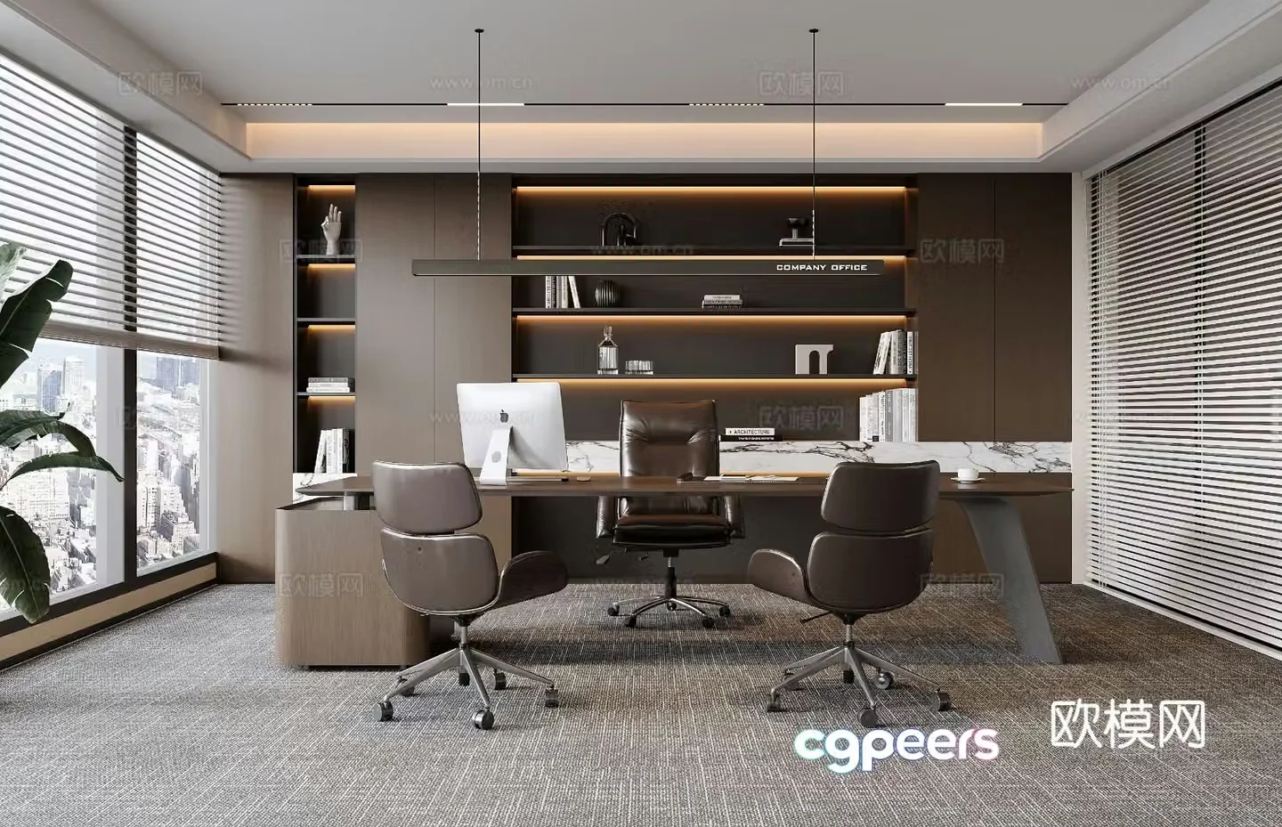 Italian general manager room 3D model