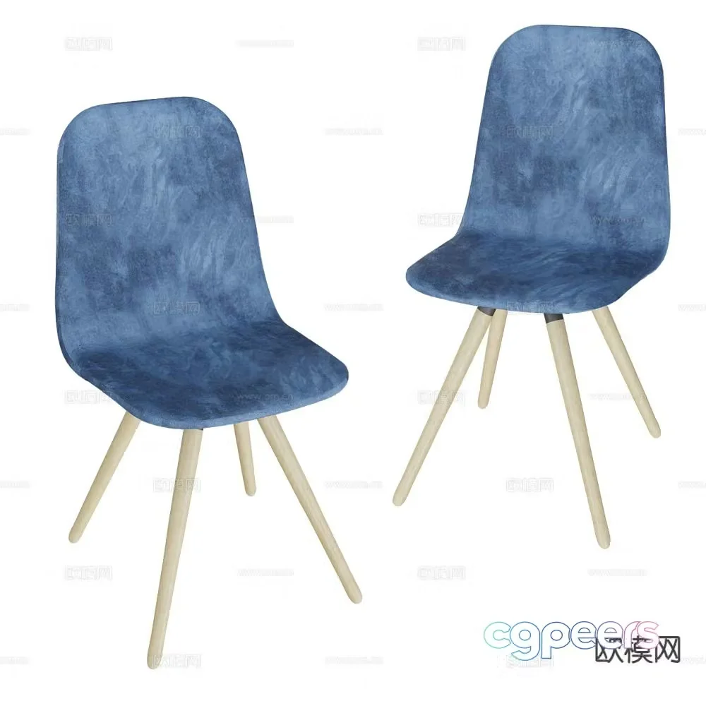 CANCIO modern chair dining chair 3d model