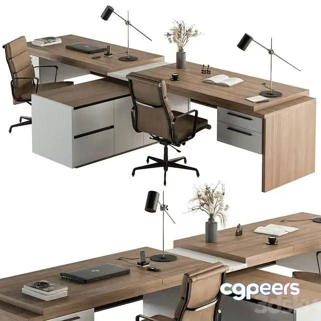 3ds Max Free – Employee Set – Office Furniture 400