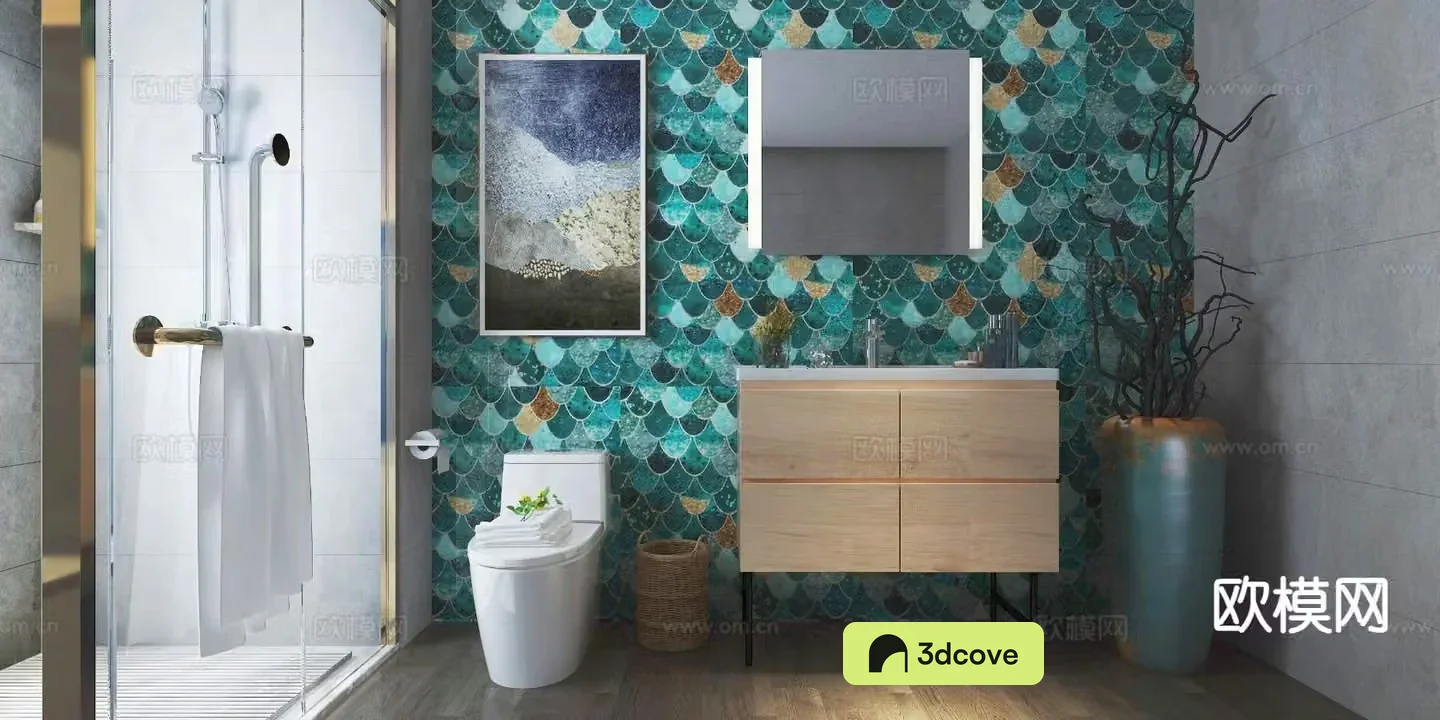 American toilet bathroom washbasin