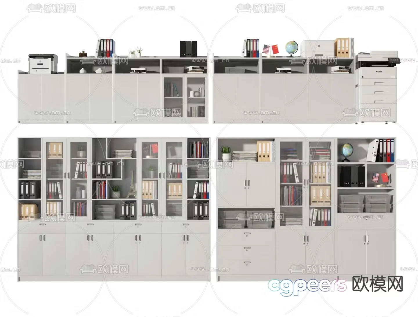File cabinet information cabinet filing cabinet 3d model