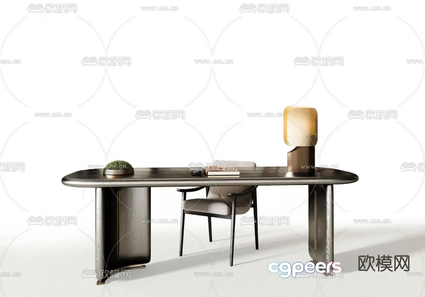 Minotti desk 3d model