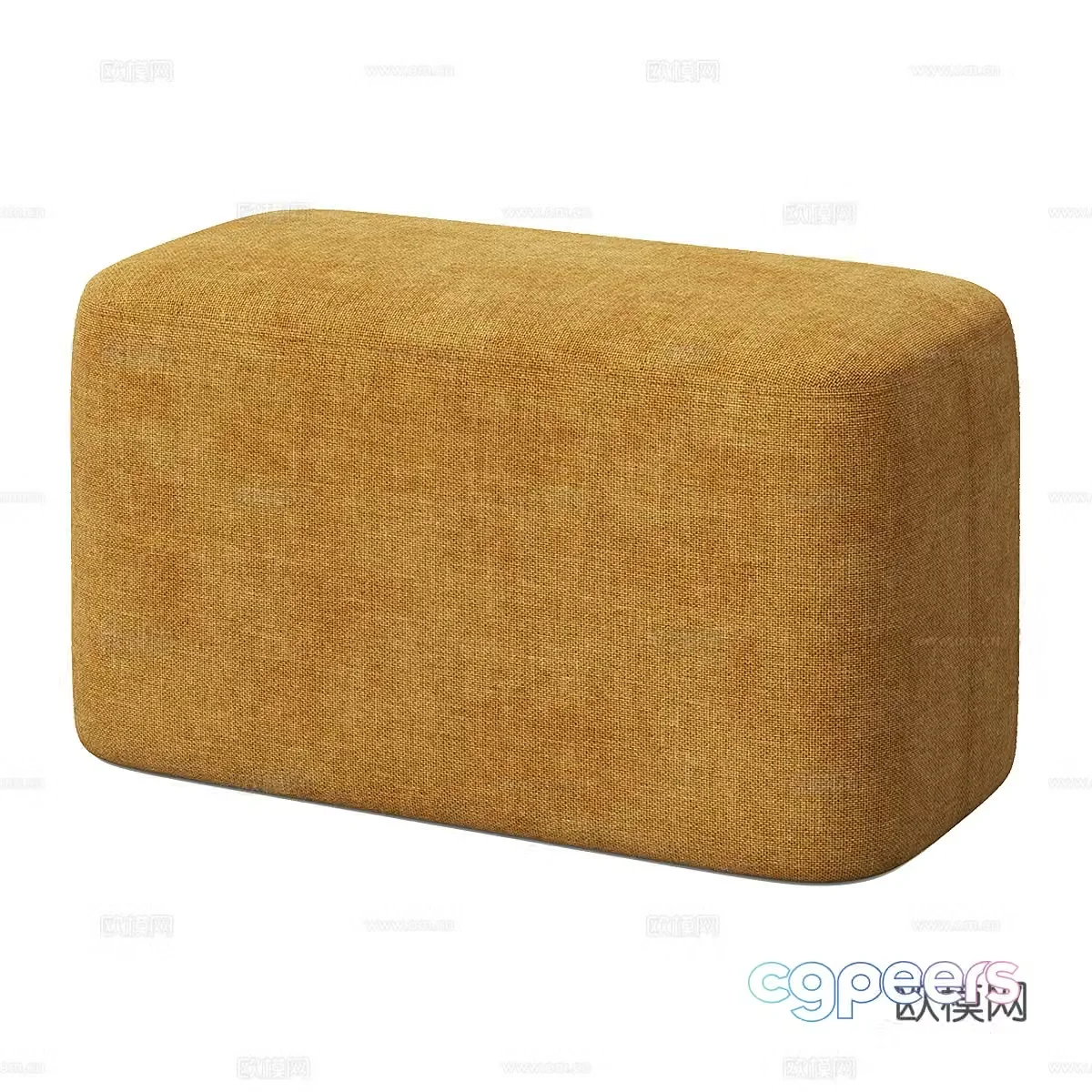 Modern simple low stool sofa stool stool 3d model