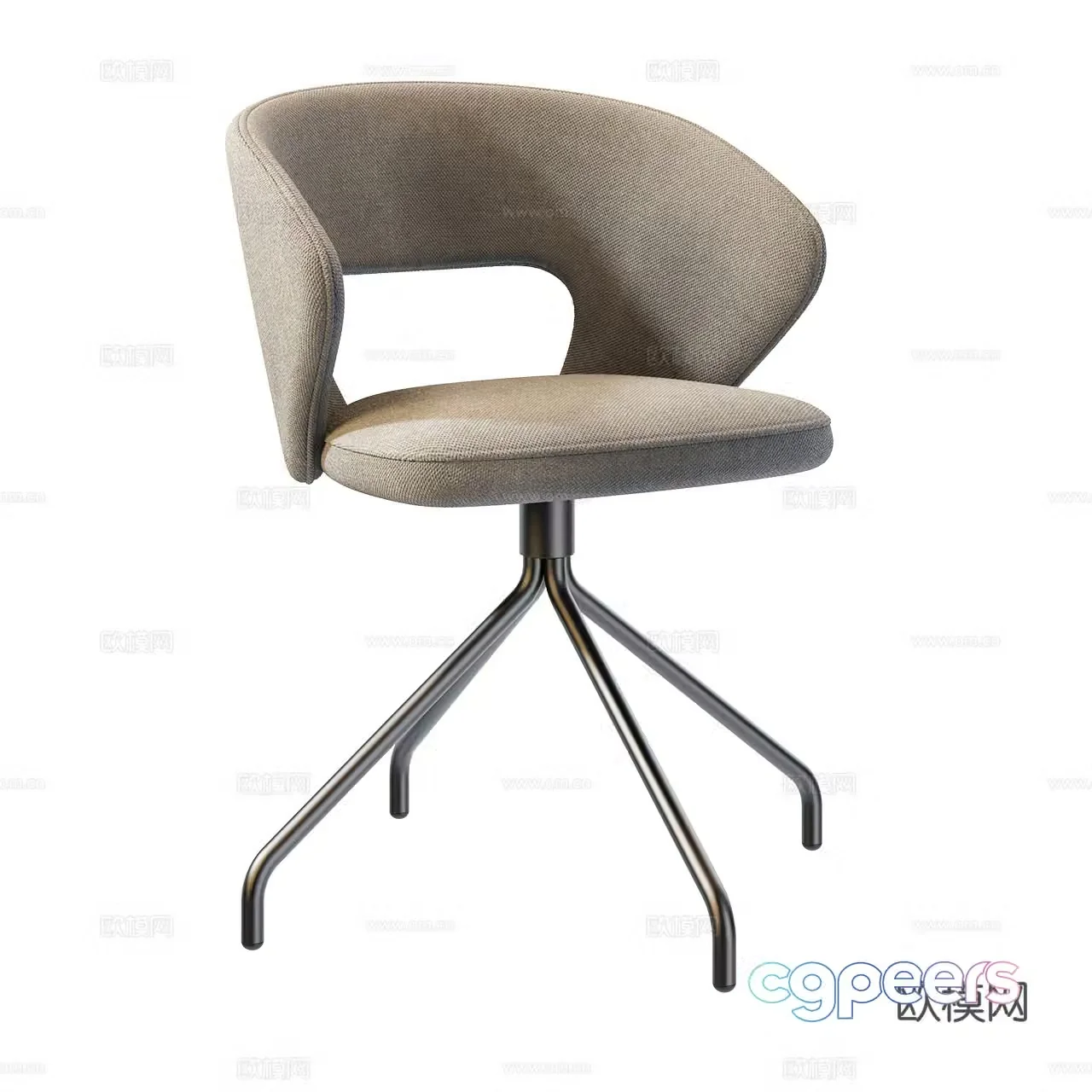 Origins 1971 Modern Office Chair Minimalist Office Chair Fabric Office Chair 3D Model