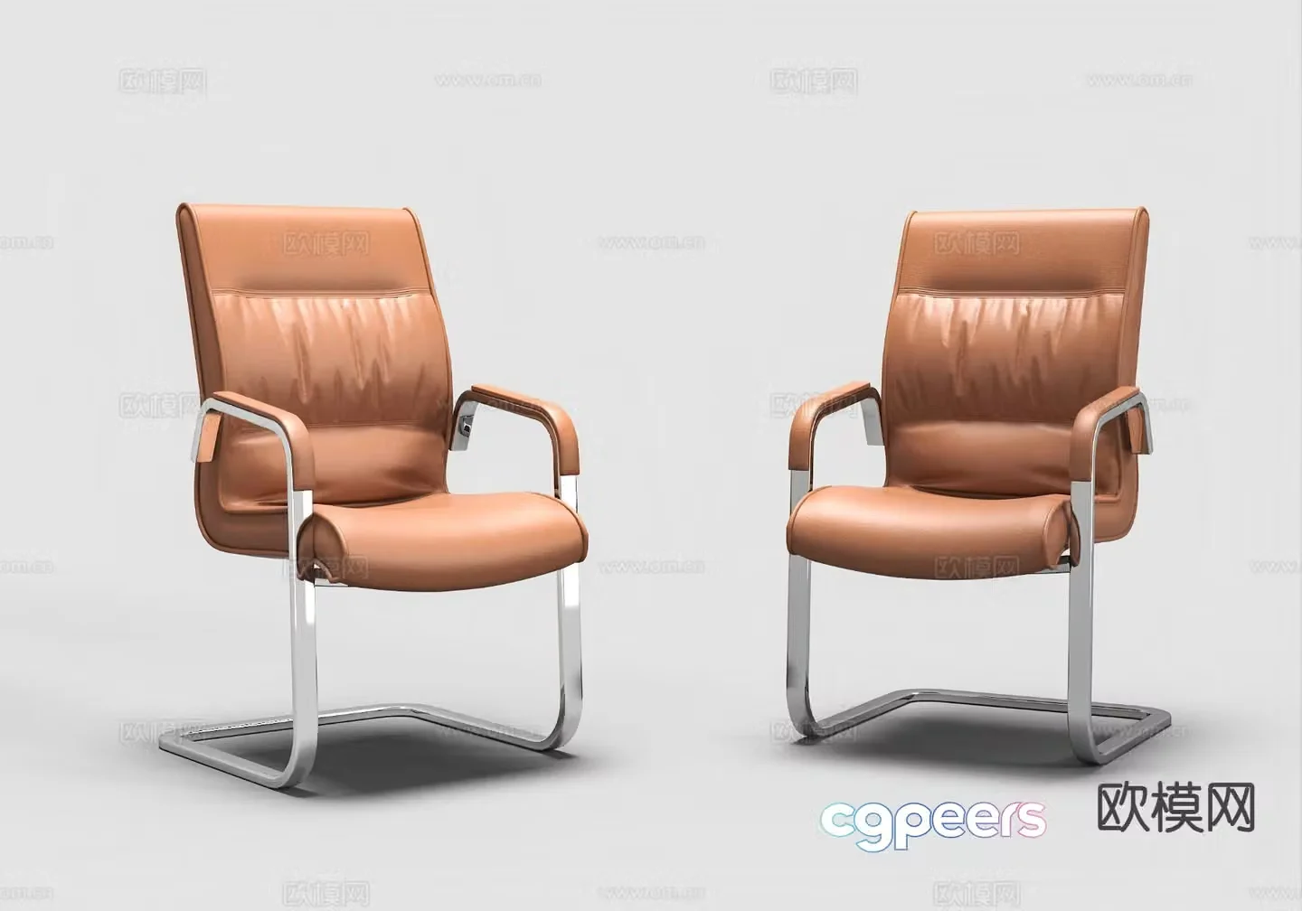 Modern office chair leather chair 3d model