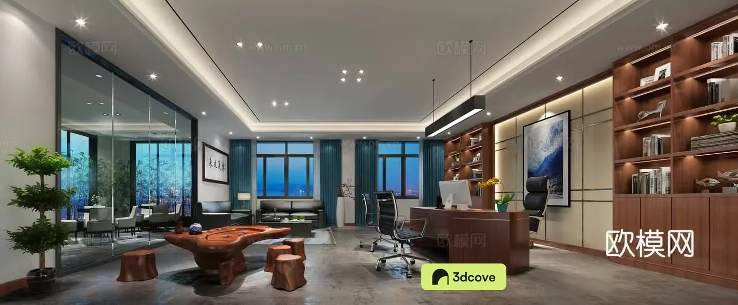 Modern chairman’s room manager’s office