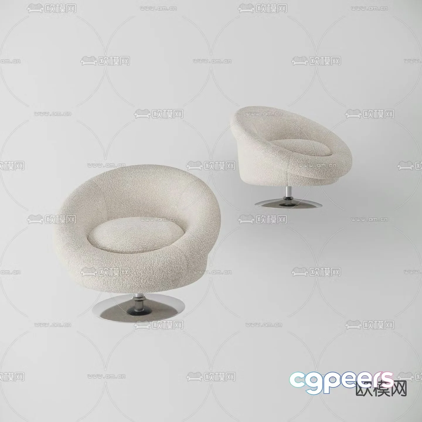 Modern sofa chair leisure chair 3d model