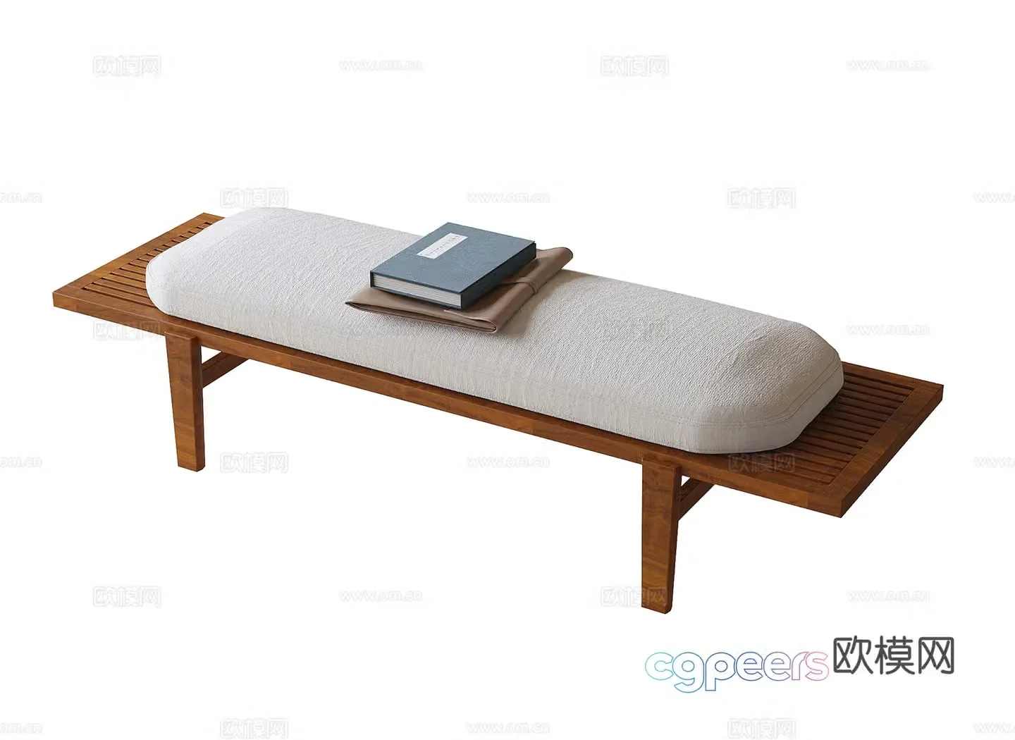 New Chinese style bed tail stool bench 3D model