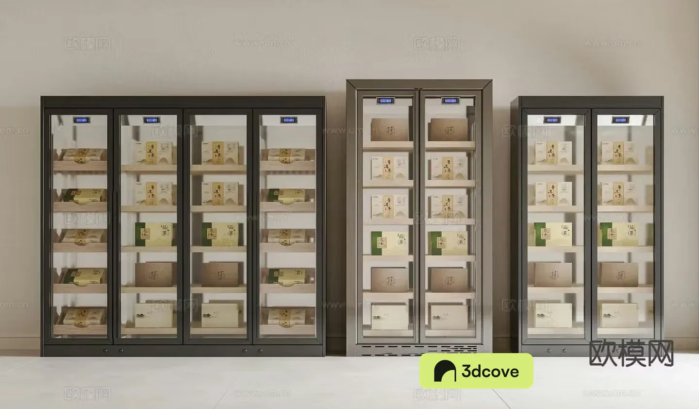 Modern thermostatic tea cabinet thermostatic storage cabinet