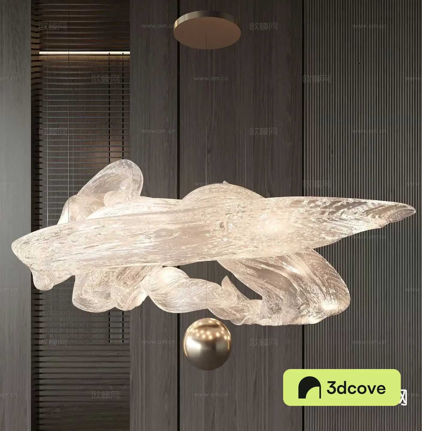 Light luxury chandelier hall chandelier