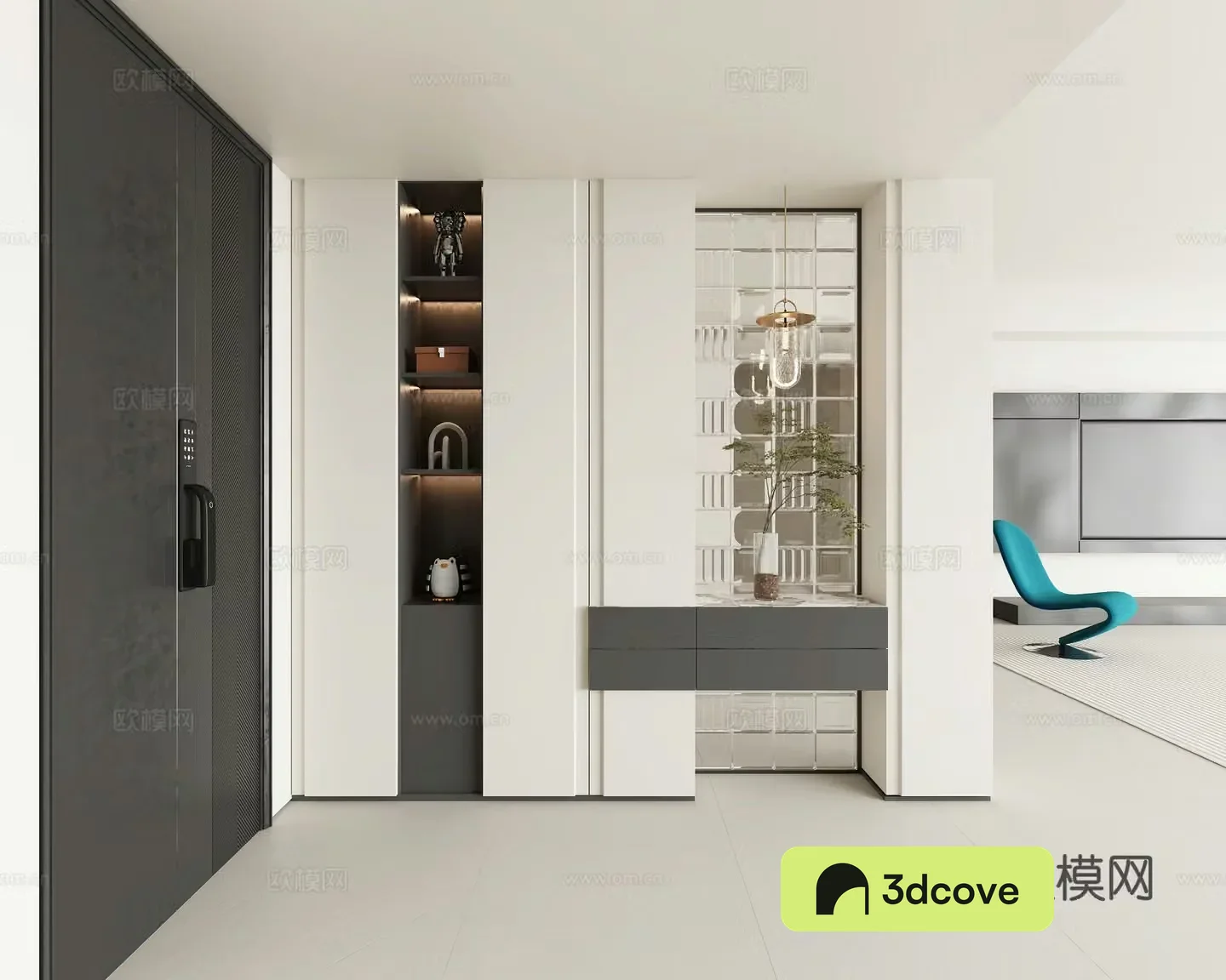 Modern entrance door entrance