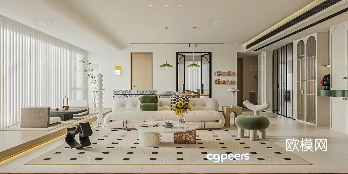 Living room 3d model