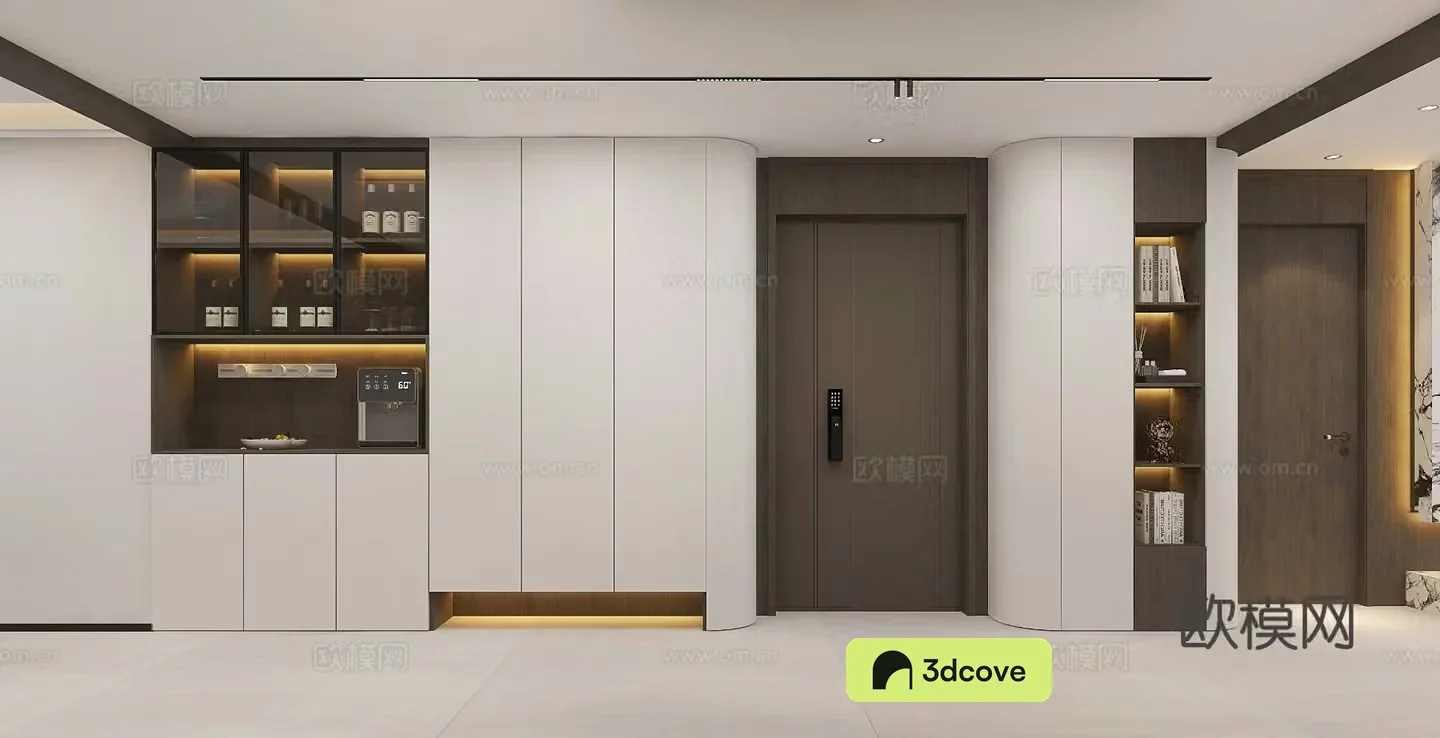 Modern entrance aisle