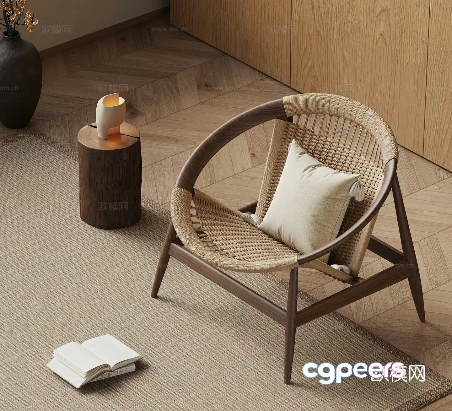 Leisure chair medieval style leisure chair 3d model