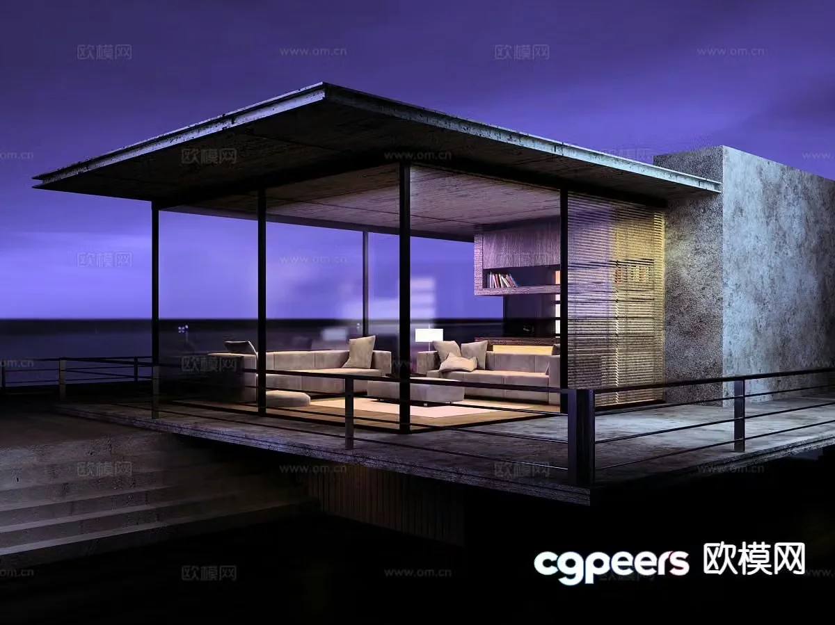 Terrace Garden Roof Garden 3d model