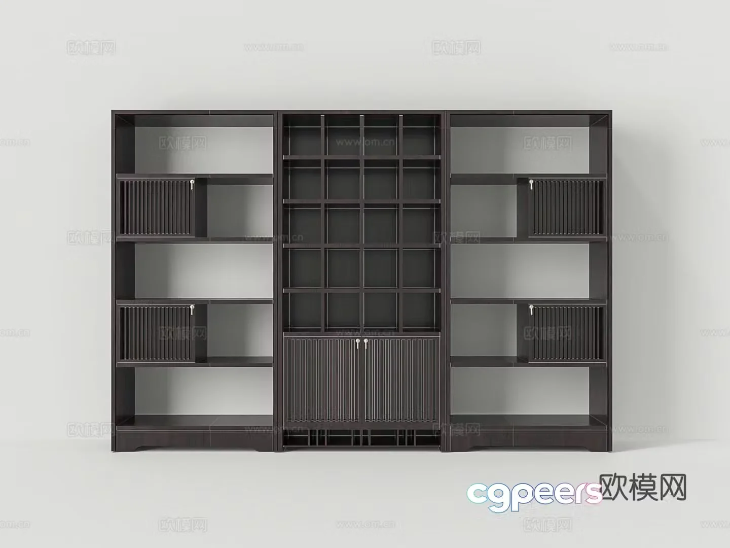 Chinese style boulevard 3D model