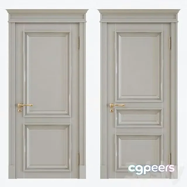 3ds Max Free – Classic interior doors