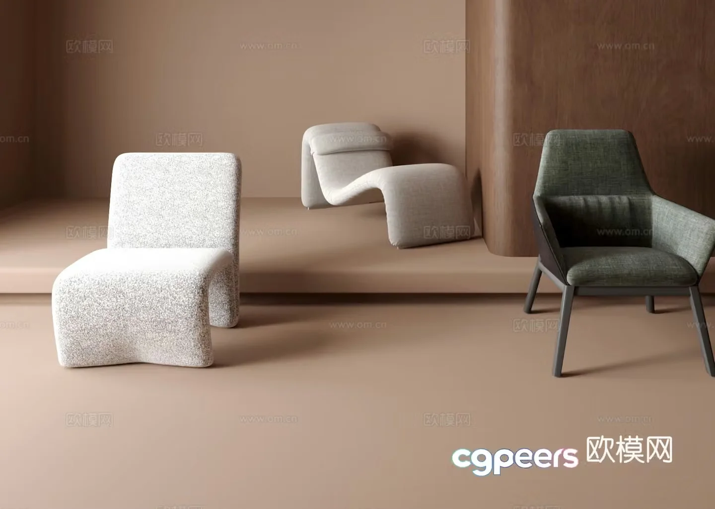 Sofa chair leisure chair 3d model